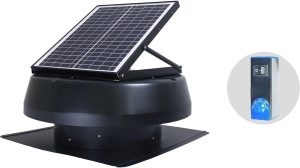 iLIVING HYBRID Solar Roof Attic Exhaust Fan
