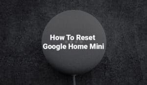 How To Reset Google Home Mini