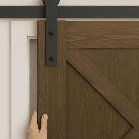Install the Track and Hang the Door