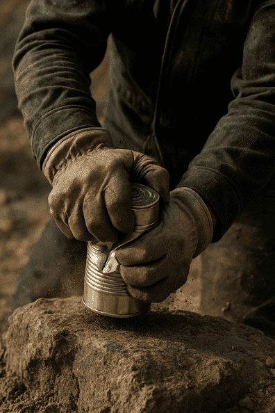 Opening a Can With Bare Hands and Pressure