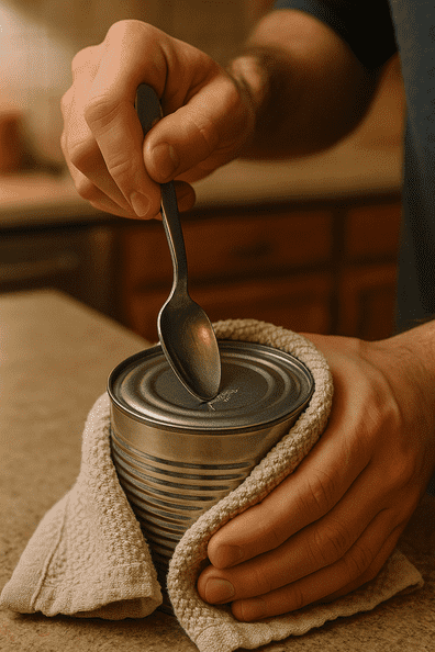 Opening a Can With a Spoon