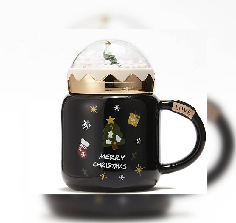 Gute’s Christmas Tree Santa Snow Globe Mug