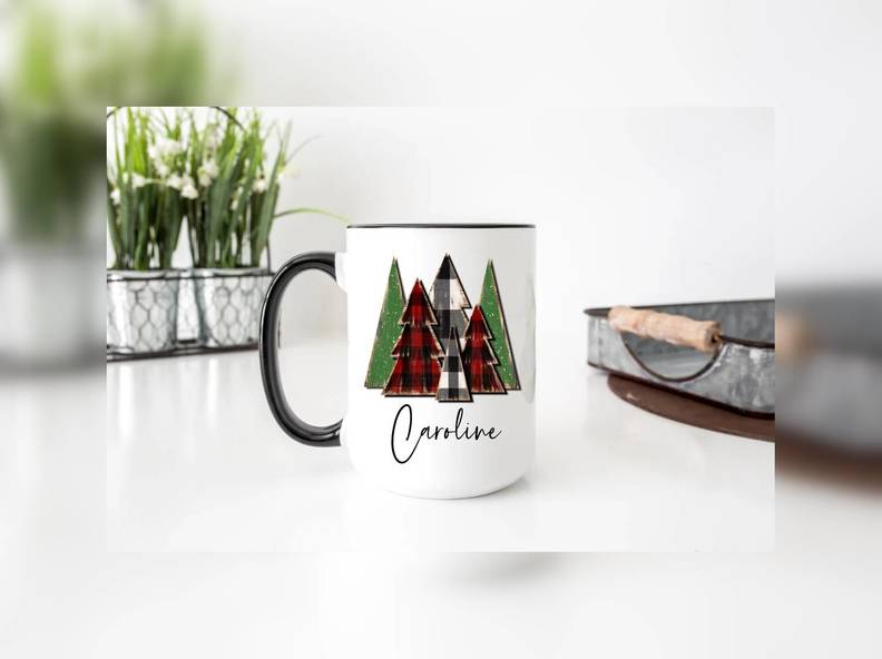 Personalized Christmas Coffee Mug By EndlessCreationsCo