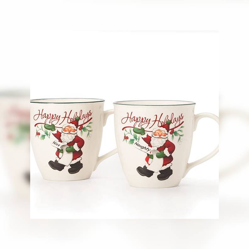 Pfaltzgraff's Winterberry Christmas Coffee Mugs