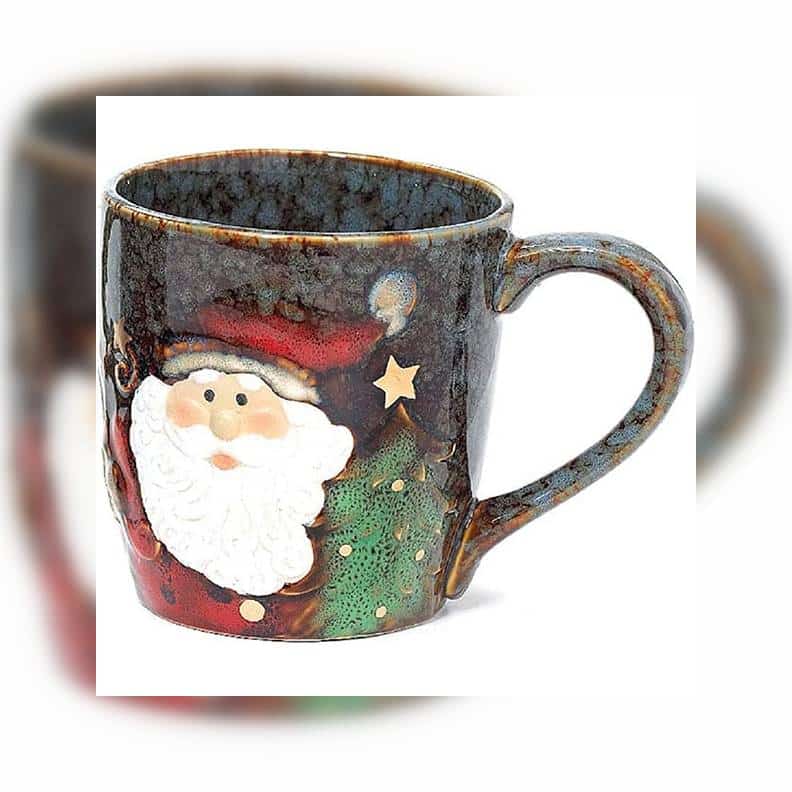 Santa Face Porcelain Holiday Mug By burton+BURTON