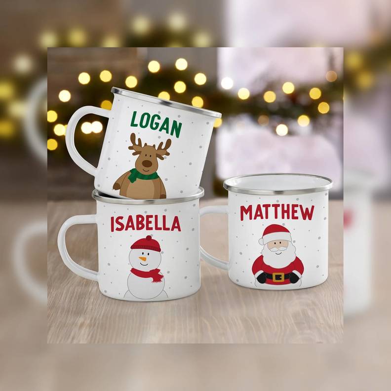 Santa & Friends Christmas Coffee Mugs By Personalization Mall