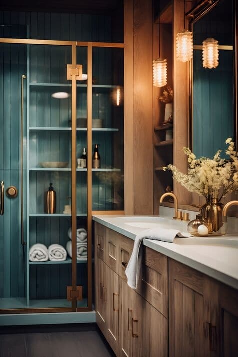 how to make a small bathroom look elegant