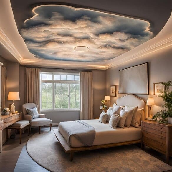 Bring the clouds home Ceiling Bedroom Design