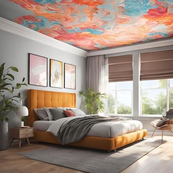 Cover Your Ceiling with Wallpaper