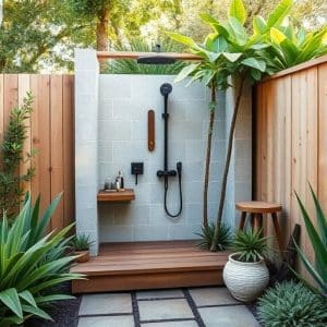 Outdoor shower