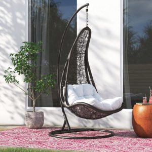 Modway Wicker Rattan Outdoor Patio Swing Chair