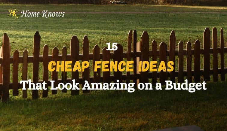 Cheap fence ideas