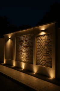 compound wall lighting ideas