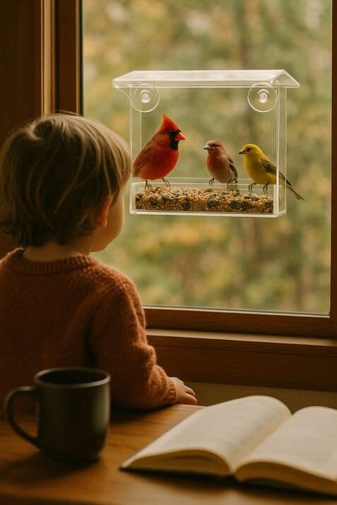 bird feeder window