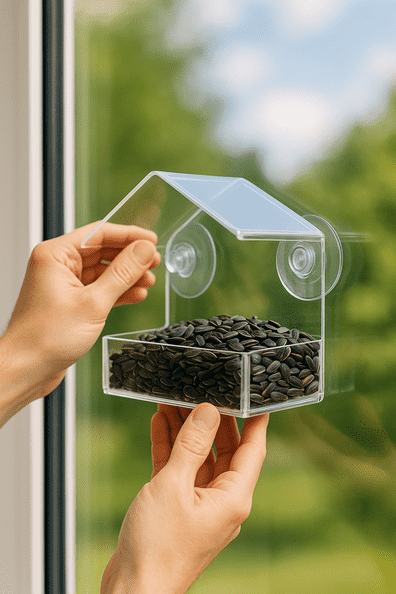 Installing a Bird Feeder Window